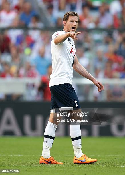 Jan Vertonghen of Tottenham Hotspur during the AUDI Cup bronze final match between Tottenham Hotspur and AC Milan on August 5, 2015 at the Allianz...