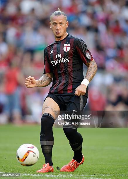 Philippe Mexes of AC Milan during the AUDI Cup bronze final match between Tottenham Hotspur and AC Milan on August 5, 2015 at the Allianz Arena in...