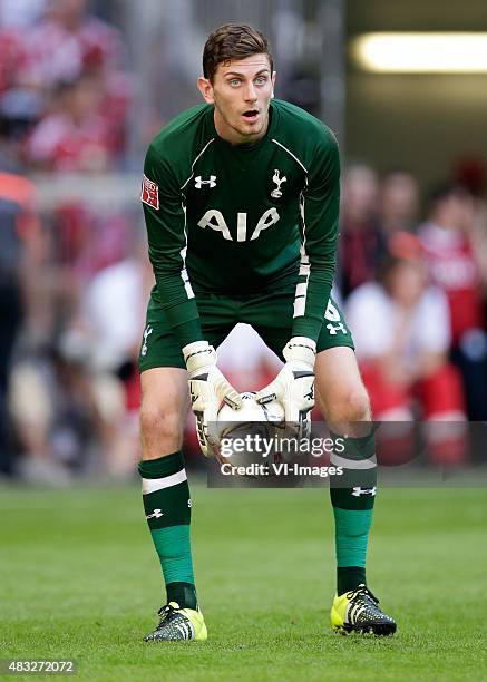 Luke McGee of Tottenham Hotspur during the AUDI Cup bronze final match between Tottenham Hotspur and AC Milan on August 5, 2015 at the Allianz Arena...