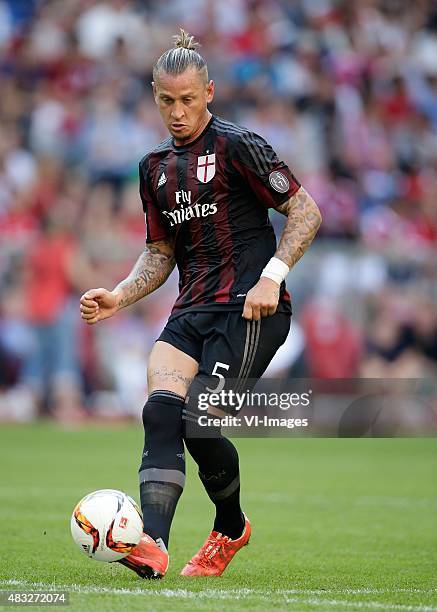 Philippe Mexes of AC Milan during the AUDI Cup bronze final match between Tottenham Hotspur and AC Milan on August 5, 2015 at the Allianz Arena in...