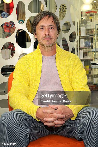 Marc Newson attends 'Safilo By Marc Newson' Presentation on April 7, 2014 in Milan, Italy.