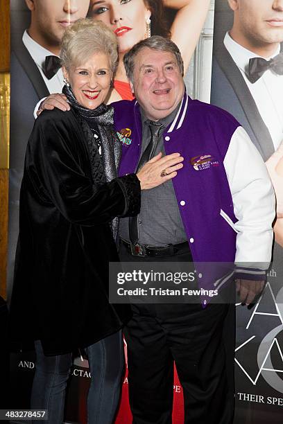 Anita Dobson and Russell Grant attend the VIP preview evening for "Katya & Pasha" at Lyric Theatre on April 7, 2014 in London, England.