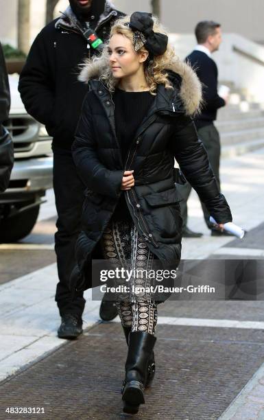 AnnaSophia Robb is seen filming "The Carrie Diaries" on February 22, 2013 in New York City.