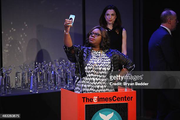 Retta speaks onstage at the 6th Annual Shorty Awards on April 7, 2014 at The Times Center in New York City.