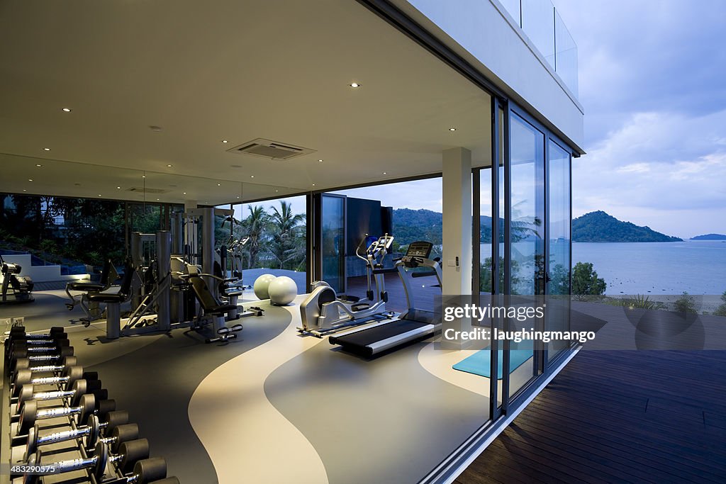 Fitnessstudio Fitness Club Luxury Villa House Stock Foto Getty Images