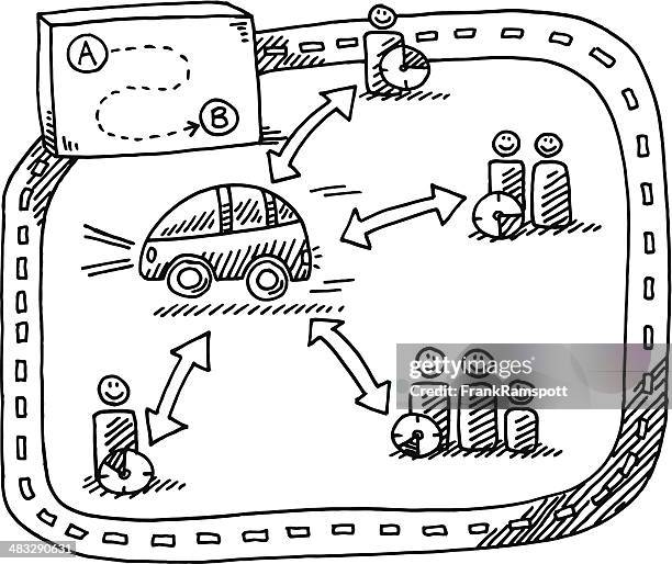Carpool Draw 188 Carpool Clipart High Res Illustrations - Getty Images