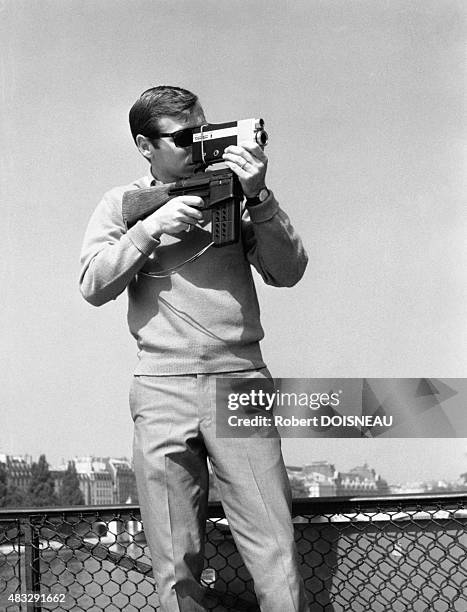 Camera on a rifle butt in Paris, France.