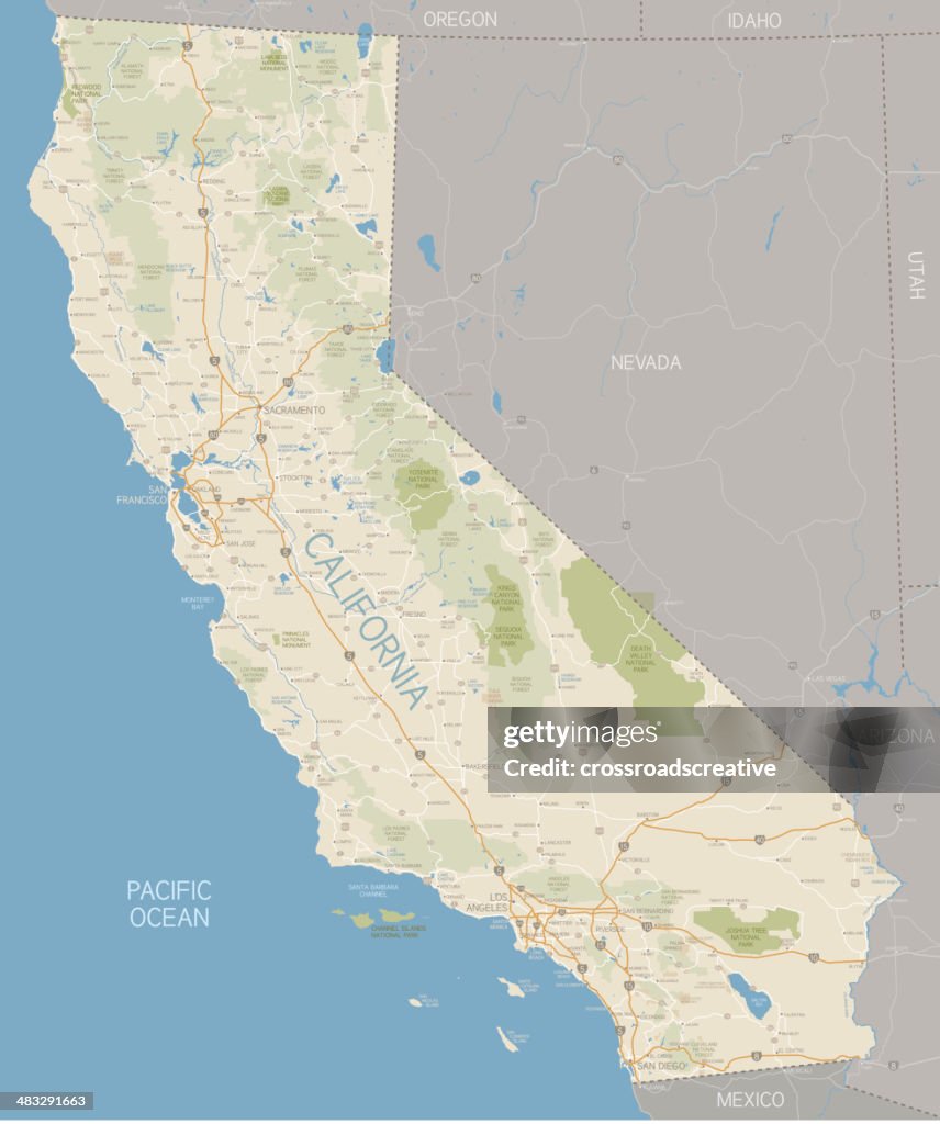 Mappa della California