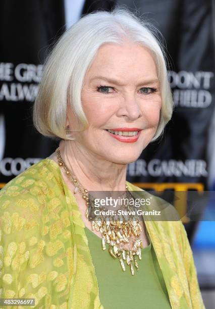 Actress Ellen Burstyn attends the Los Angeles premiere of "Draft Day" at Regency Village Theatre on April 7, 2014 in Westwood, California.