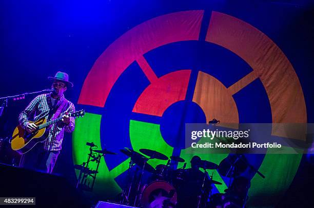 The American singer and musician Ben Harper during the concert at Assago Summer Arena. Assago, Milan , 22nd July 2015