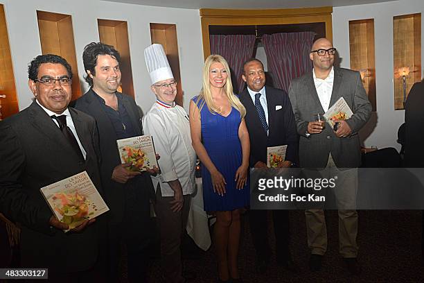 Fouquets Chef Jean Yves Leuranguer , Nadine Rodd , Lybian prince Idris Al Senussi and guests attend 'La Route Des Saveurs: Les Secrets Des Grands...