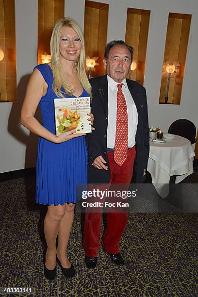 Nadine Rodd and publisher Jean Castarede attend 'La Route Des Saveurs: Les Secrets Des Grands Chefs Etoiles' : Nadine Rodd's Launch Book At the...