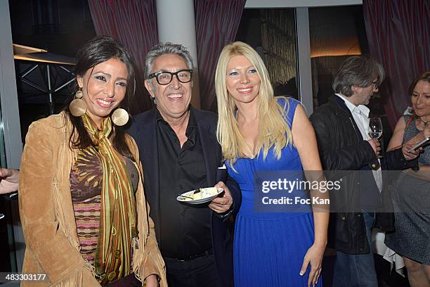 Malika Chauvelon, Jacques Rosell and Nadine Rodd attend 'La Route Des Saveurs: Les Secrets Des Grands Chefs Etoiles' : Nadine Rodd's Launch Book At...