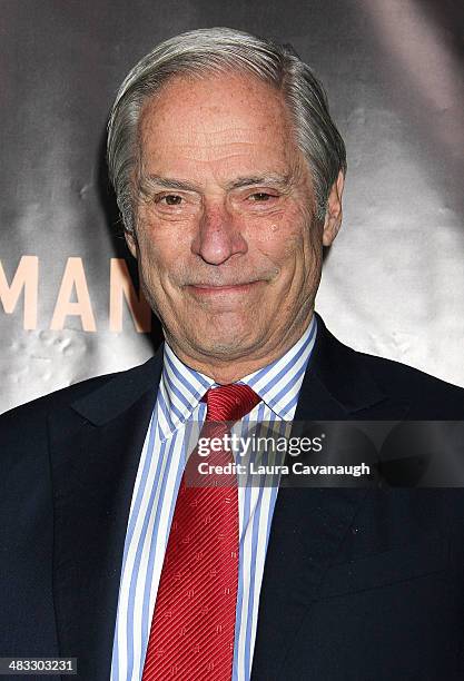 Bob Simon attends the "Railway Man" premiere on April 7, 2014 in New York, United States.