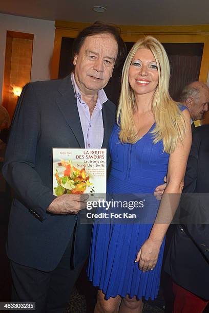 Daniel Lauclair and Nadine Rodd attend 'La Route Des Saveurs: Les Secrets Des Grands Chefs Etoiles' : Nadine Rodd's Launch Book At the Restaurant Le...