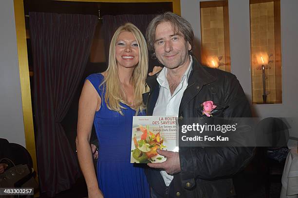 Nadine Rodd and Chef Baker Jean Luc Poujauran attend 'La Route Des Saveurs: Les Secrets Des Grands Chefs Etoiles' : Nadine Rodd's Launch Book At the...