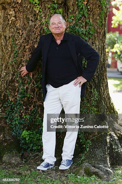 Actor Burghart Klaussner attends Der Staat Gegen Fritz Bauer photocall on August 7, 2015 in Locarno, Switzerland.