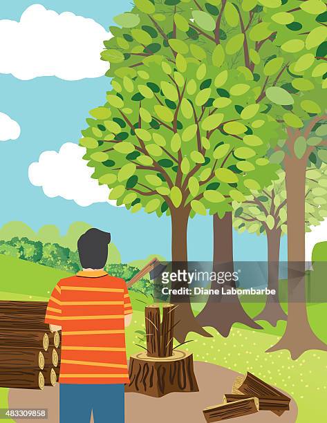 Cutting Trees Cartoon Photos and Premium High Res Pictures - Getty Images