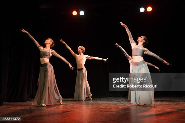 Transitions of dentity perform at C-Venues press launch during the first day of Edinburgh Festival Fringe at C-Venues on August 7, 2015 in Edinburgh,...