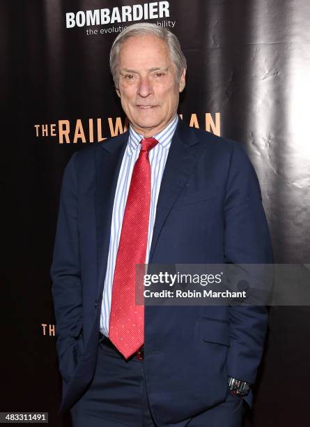Bob Simon attends the "Railway Man" premiere on April 7, 2014 in New York, United States.