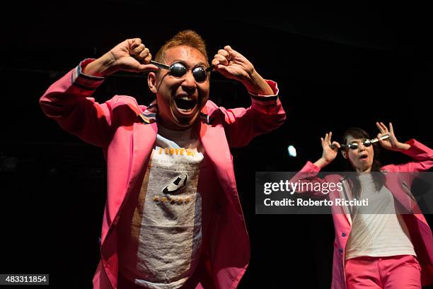 Sushi Tap Show 2 perform at C-Venues press launch during the first day of Edinburgh Festival Fringe at C-Venues on August 7, 2015 in Edinburgh,...