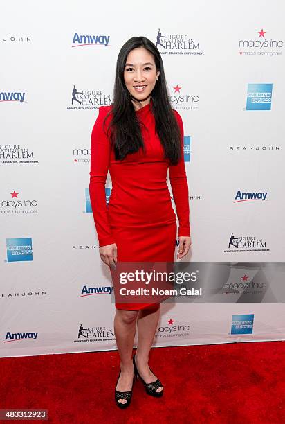 Olympic figure skater Michelle Kwan attends the Skating With The Stars Gala at Trump Rink at Central Park on April 7, 2014 in New York City.