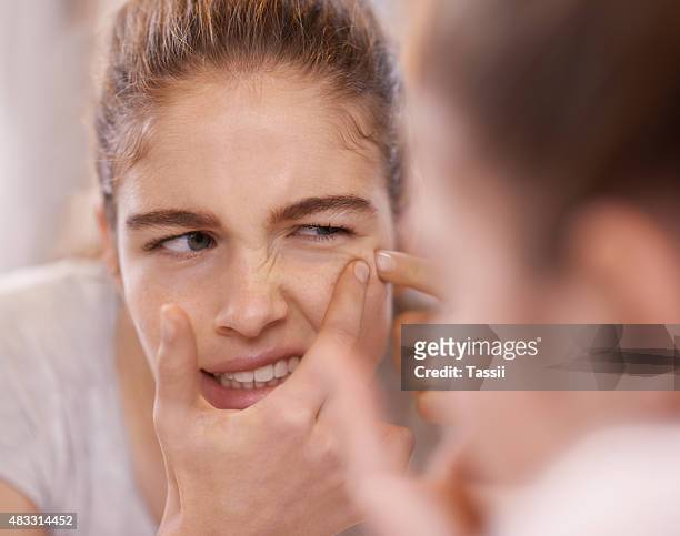 is that a pimple?? - skin cross section stock pictures, royalty-free photos & images