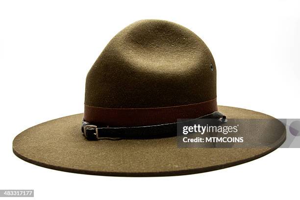 drill sergeant hat - mtmcoins stockfoto's en -beelden