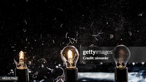 Light Bulbs Exploding High-Res Stock Photo - Getty Images