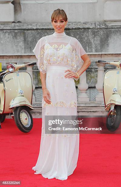 Jacqui Ainsley attends the people's premiere of "The Man From U.N.C.L.E" during Film4 Summer Screenings at Somerset House on August 7, 2015 in...