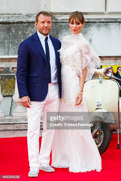 Guy Ritchie and Jacqui Ainsley attend the people's premiere of "The Man From U.N.C.L.E" during Film4 Summer Screenings at Somerset House on August 7,...