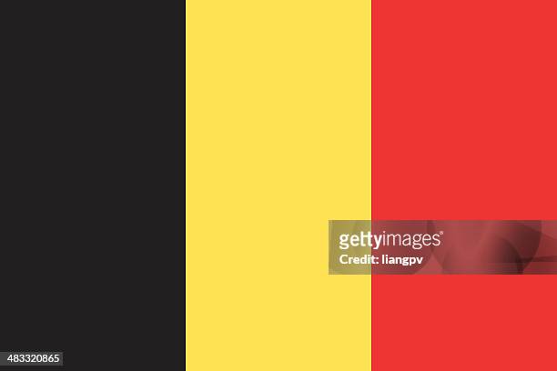 flag of belgium - flag stock illustrations