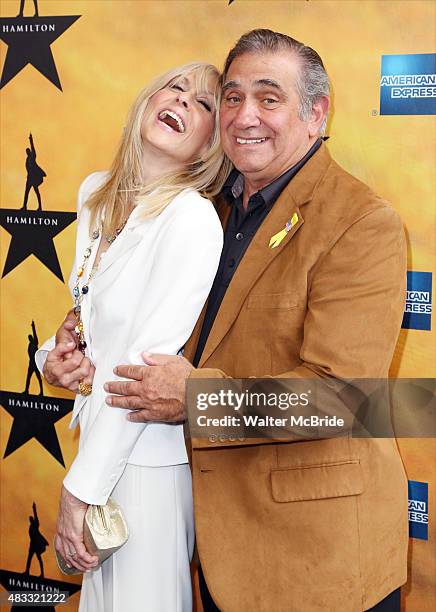 Judith Light and Dan Lauria attend the Broadway Opening Night Performance of 'Hamilton' at the Richard Rodgers Theatre on August 6, 2015 in New York...