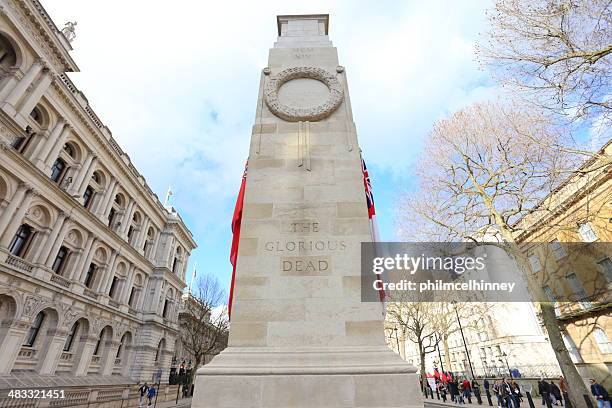 the cenotaph, london - war memorial stock pictures, royalty-free photos & images