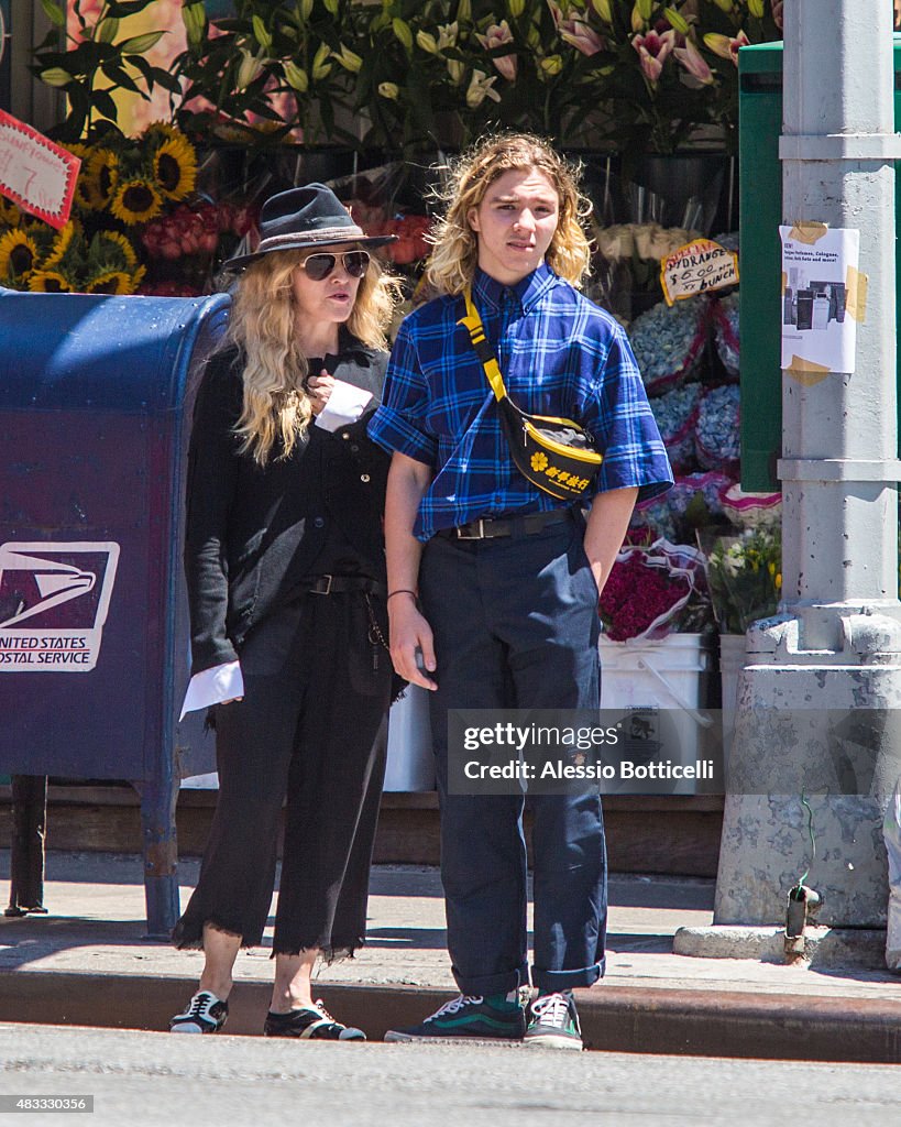 Madonna Sighting In New York City - August 07, 2015