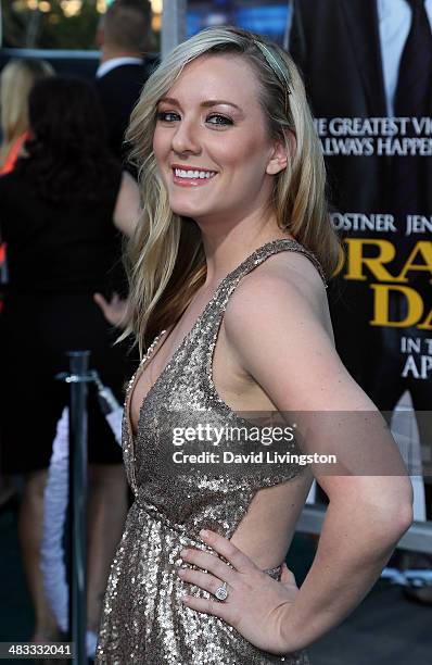 Actress Kristen Quintrall attends the premiere of Summit Entertainment's "Draft Day" at the Regency Village Theatre on April 7, 2014 in Los Angeles,...