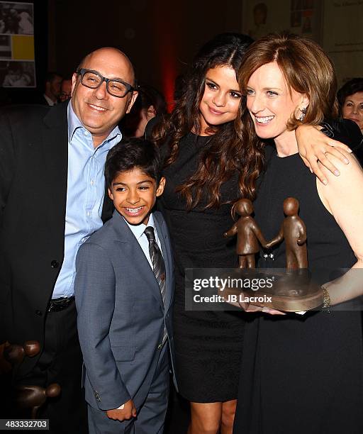 Willie Garson, Nathen Garson, Selena Gomez and Anne Sweeney attend The Alliance For Children's Rights 22nd Annual Dinner held at the Beverly Hilton...