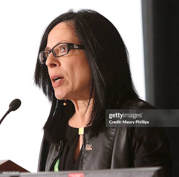 Elizabeth M. Jaffee Stand Up To Cancer Press Conference at The AACR annual meeting at San Diego Marriott Hotel & Marina on April 7, 2014 in San...