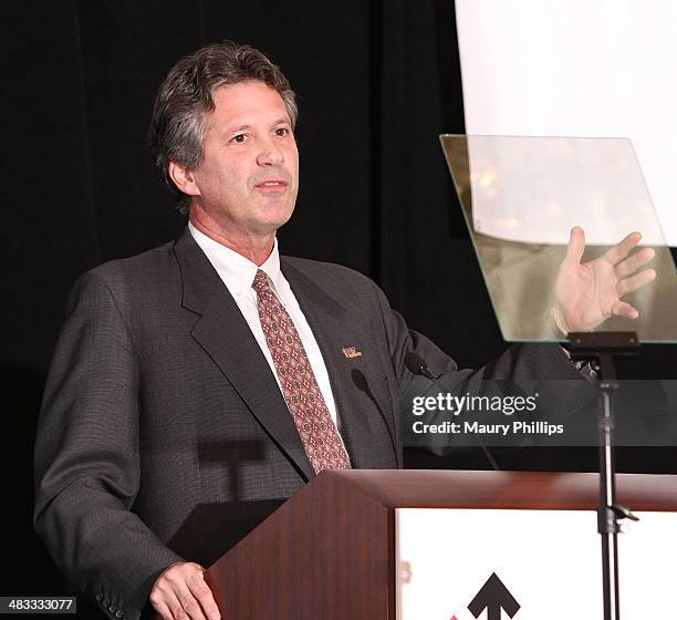 Dr. William G. Nelson speaks during Stand Up To Cancer Press Conference at The AACR annual meeting at San Diego Marriott Hotel & Marina on April 7,...