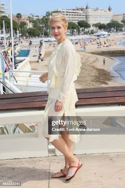 Maggie Gyllenhaall attends photocall for "Honourable Woman" at MIPTV 2014 at Hotel Majestic Jetty on April 7, 2014 in Cannes, France.