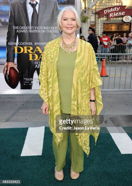 Actress Ellen Burstyn attends the premiere of "Draft Day" at Regency Bruin Theatre on April 7, 2014 in Los Angeles, California.