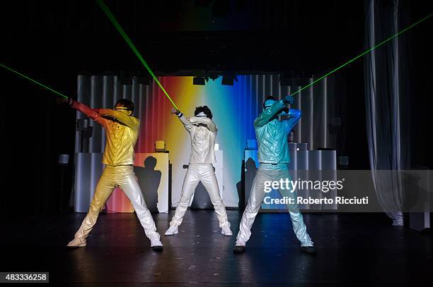 Siro-A perform on stage during the first day of Edinburgh Festival Fringe at Assembly Theatre George Square on August 7, 2015 in Edinburgh, Scotland.