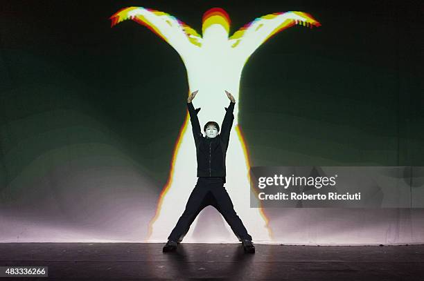 Siro-A perform on stage during the first day of Edinburgh Festival Fringe at Assembly Theatre George Square on August 7, 2015 in Edinburgh, Scotland.