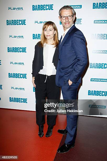 Actress Sophie Duez and actor, Master of ceremonies of the 67th Festival de Cannes, Lambert Wilson attend the 'Barbecue' Premiere at Cinema Gaumont...