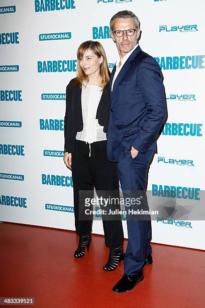 Actress Sophie Duez and actor, Master of ceremonies of the 67th Festival de Cannes, Lambert Wilson attend the 'Barbecue' Premiere at Cinema Gaumont...