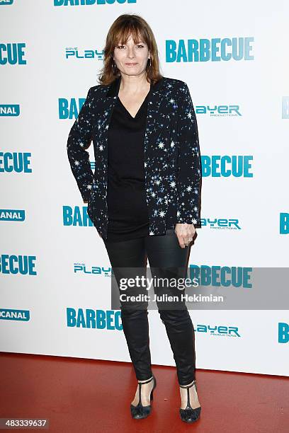 Acress Cecilia Hornus attends the 'Barbecue' Premiere at Cinema Gaumont Capucine on April 7, 2014 in Paris, France.