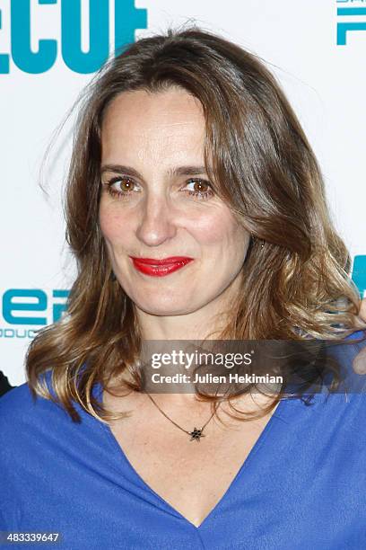 Actress Valerie Crouzet attends the 'Barbecue' Premiere at Cinema Gaumont Capucine on April 7, 2014 in Paris, France.