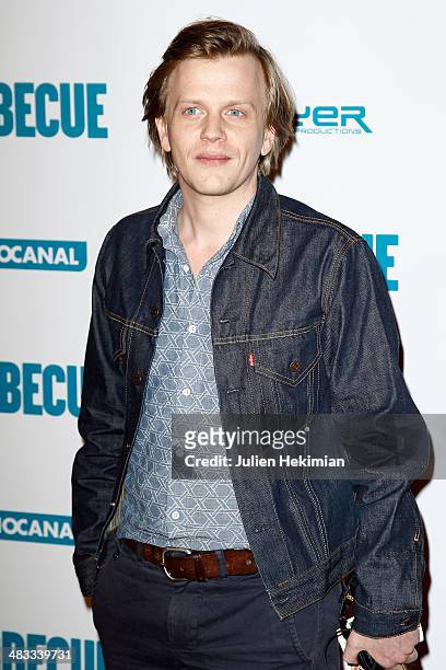 Humorist and actor Alex Lutz attends the 'Barbecue' Premiere at Cinema Gaumont Capucine on April 7, 2014 in Paris, France.