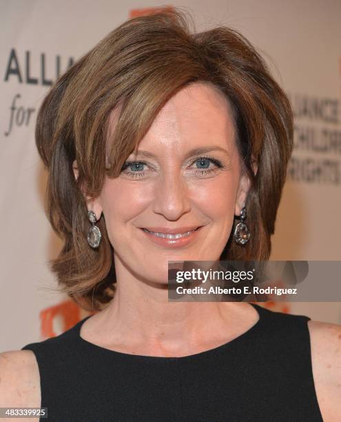 President of the DisneyABC Television Group Anne Sweeney arrives to The Alliance for Children's Rights 22nd Annual Dinner at The Beverly Hilton Hotel...