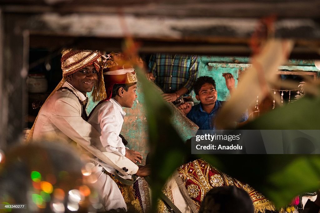 Traditional wedding ceremony in India